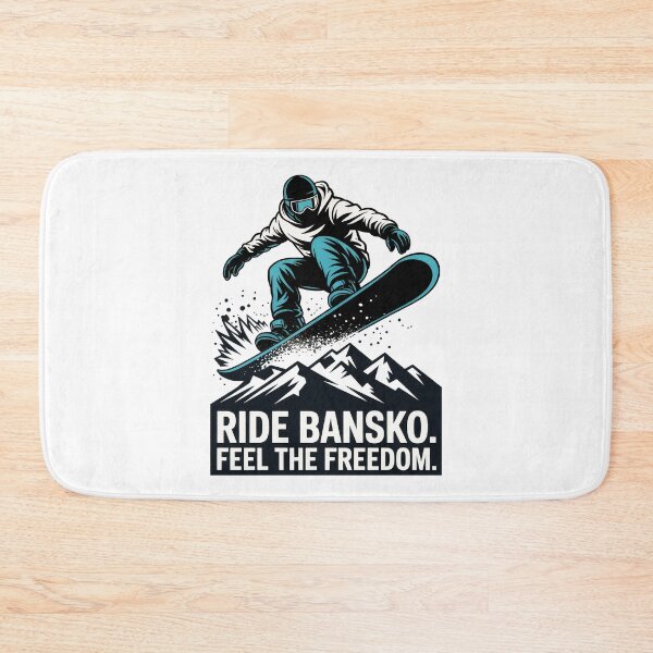 Item preview, Ride Bansko. Feel the Freedom – Snowboarder Design | Bulgaria Mountain Snowboarding Apparel designed and sold by pod24.