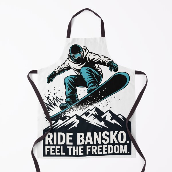 Item preview, Ride Bansko. Feel the Freedom – Snowboarder Design | Bulgaria Mountain Snowboarding Apparel designed and sold by pod24.