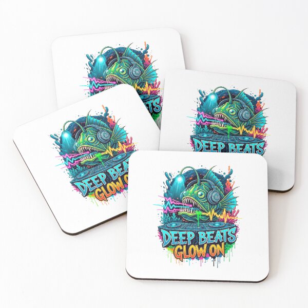 Item preview, Neon Graffiti Anglerfish DJ designed and sold by SholoStudio.