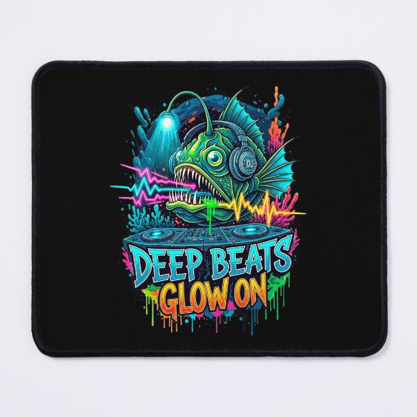 Item preview, Neon Graffiti Anglerfish DJ designed and sold by SholoStudio.