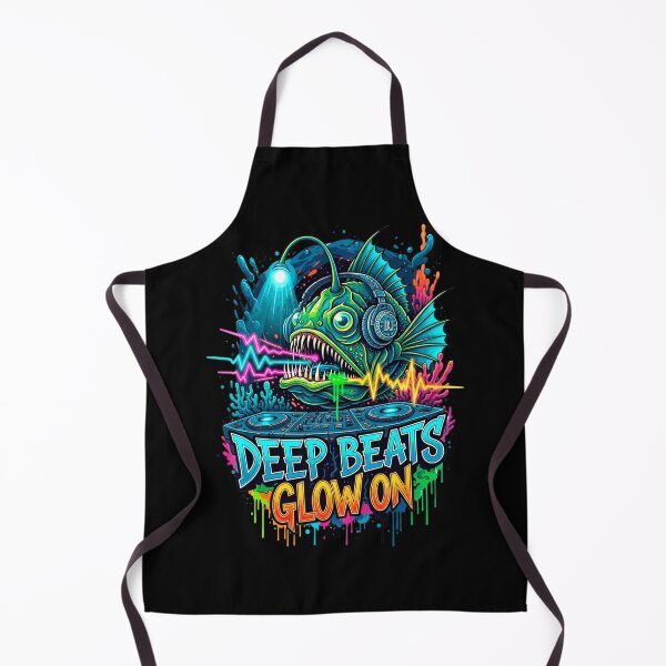 Item preview, Neon Graffiti Anglerfish DJ designed and sold by SholoStudio.