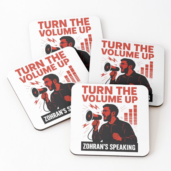 Item preview, Turn The Volume Up – Zohran mamdani designed and sold by Pixelmap.