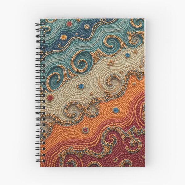Item preview, Aboriginal Inspired Dot Art - Wavy Ocean Shore designed and sold by GrinGalore.