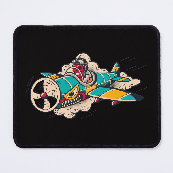 Item preview, VINTAGE WAR PLANE WITH SKULL COMIC designed and sold by infinitearte.