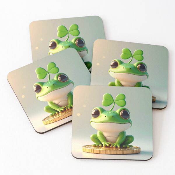 Item preview, Lucky Frog - Smiling Fortune (Art Print Edition) designed and sold by ChipchaOddities.