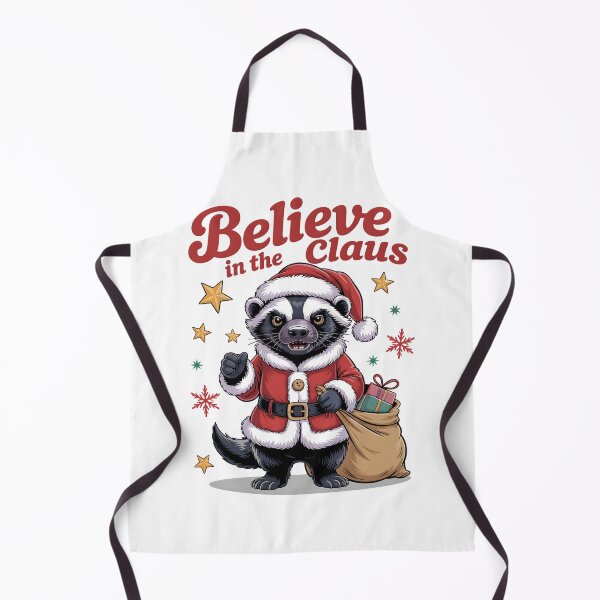 Item preview, Badger Christmas – Believe in the Claus designed and sold by JessArty ⭐⭐⭐⭐⭐.