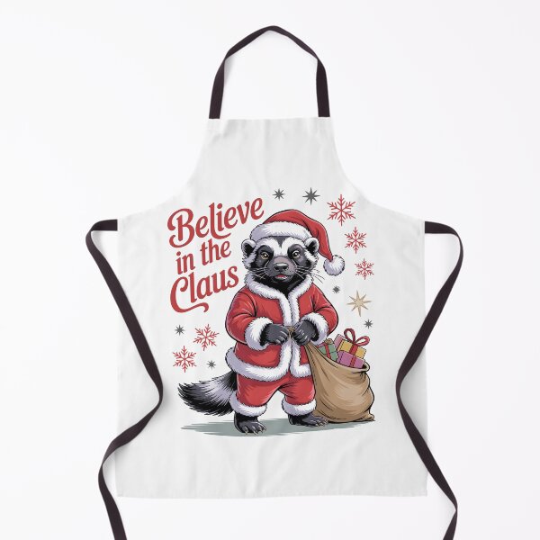 Item preview, Badger Christmas – Believe in the Claus designed and sold by JessArty ⭐⭐⭐⭐⭐.