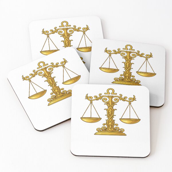 Item preview, Libra Golden Balance Scale – Ornate Justice & Equality Symbol designed and sold by OsscaShop.