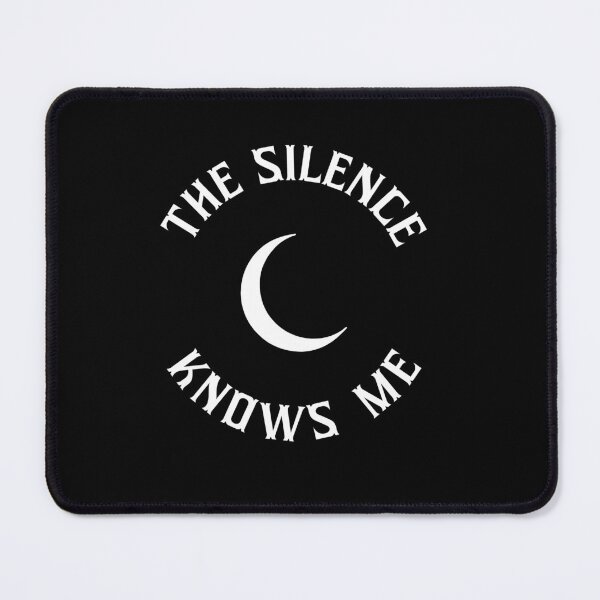 Item preview, The Silence Knows Me – Minimalist Moody T-Shirt For Men designed and sold by Ovooxx.
