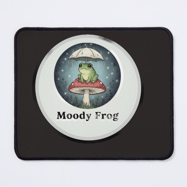 Item preview, Cute Frog with Umbrella Sticker Design designed and sold by Ahilwani.