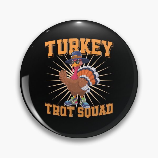 Artikelvorschau, Cool Turkey Trot Squad Lustiges Thanksgiving-Laufdesign entworfen und verkauft von Maniutek.