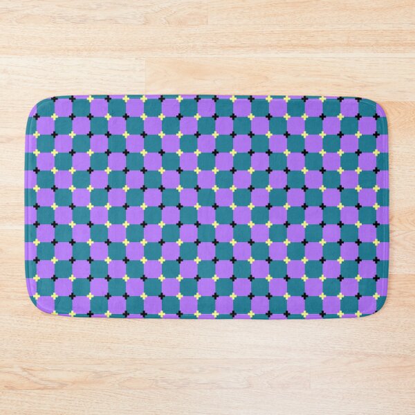Item preview, Optical illusion pixel tile - teal and purple designed and sold by SNG12.
