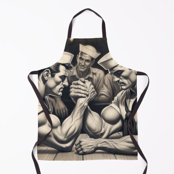 Item preview, 1940s Vintage Sailors "Battle Stations" San Francisco Tom of Finland Tribute Gay Pride Graphic Design designed and sold by ItsAKinkThing.