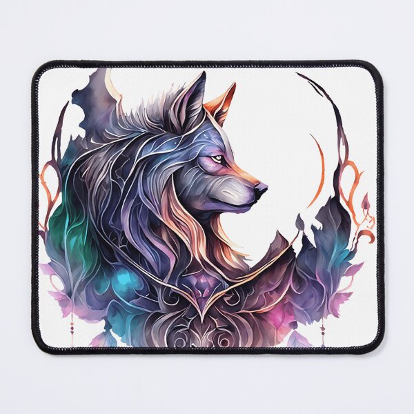 Item preview, Ornate Wolf Spirit in Elemental Bloom designed and sold by Lili-Raes' Shoppe.