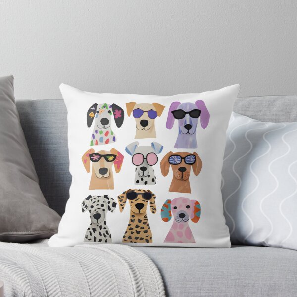 Item preview, Cool Dachshund in Ugly Sweater | Pop Art Dog with Sunglasses and Patchwork Knit designed and sold by HBDStudio.