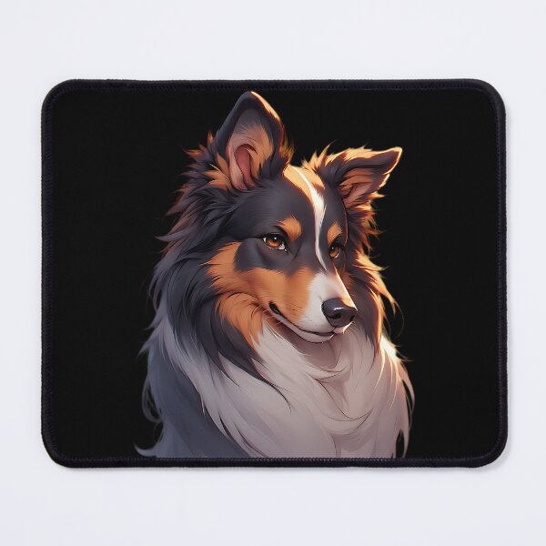 Item preview, Majestic Collie in Warm Light designed and sold by Dog Art Studio.