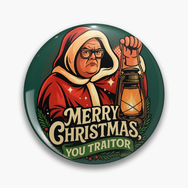 Item preview, Merry Christmas, You Traitor – Alan Carr Celebrity Traitors Christmas Art designed and sold by GirlyPopped.
