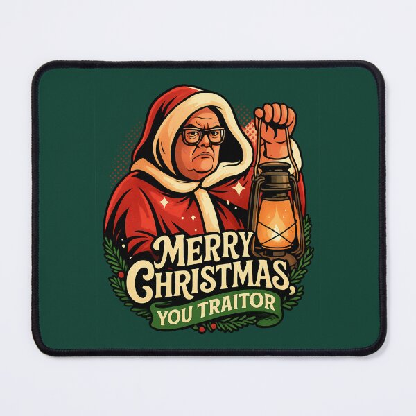 Item preview, Merry Christmas, You Traitor – Alan Carr Celebrity Traitors Christmas Art designed and sold by GirlyPopped.