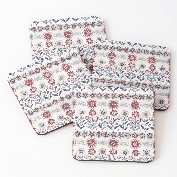 Item preview, Nordic Rosette Border designed and sold by Shuga-Design.