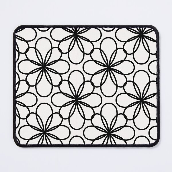 Item preview, Black and White Abstract Flower Pattern designed and sold by Liberty Sunshine.