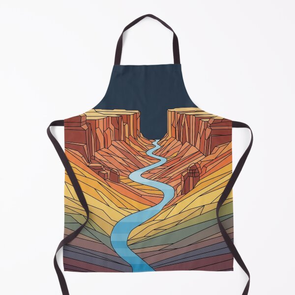 Item preview, Colorful Canyon River in Geometric Style designed and sold by NoctaHike.