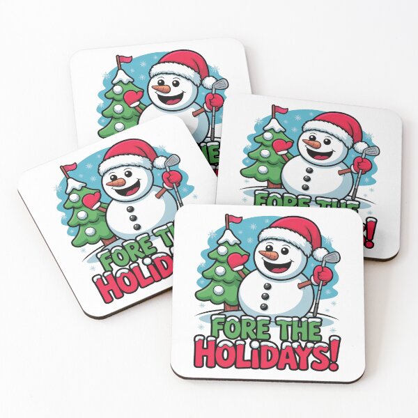 Item preview, Fore the Holidays Funny Golf Snowma designed and sold by MonkiFlipp.