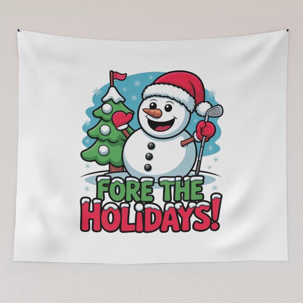 Item preview, Fore the Holidays Funny Golf Snowma designed and sold by MonkiFlipp.