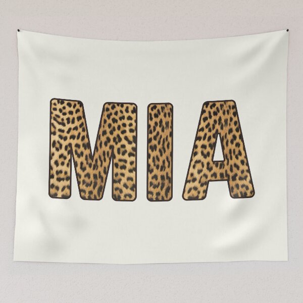 Item preview, Mia Name Leopard Print designed and sold by Jeallan Designs.