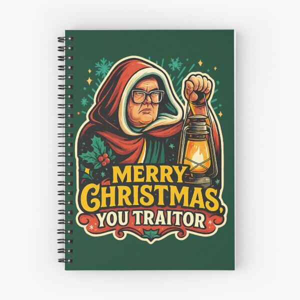 Item preview, Merry Christmas, You Traitor – Alan Carr Celebrity Traitors Christmas Art designed and sold by GirlyPopped.