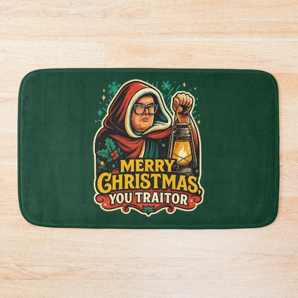 Item preview, Merry Christmas, You Traitor – Alan Carr Celebrity Traitors Christmas Art designed and sold by GirlyPopped.