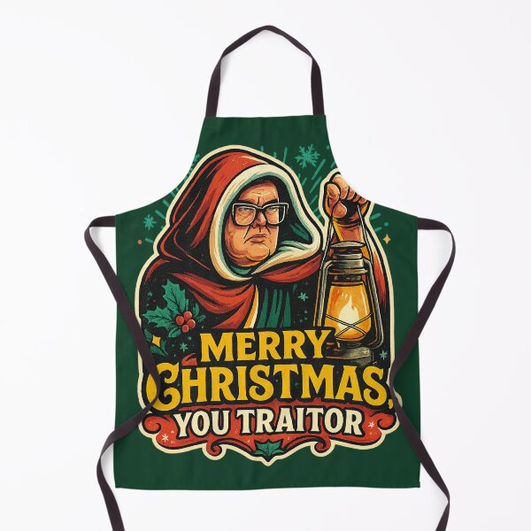 Item preview, Merry Christmas, You Traitor – Alan Carr Celebrity Traitors Christmas Art designed and sold by GirlyPopped.