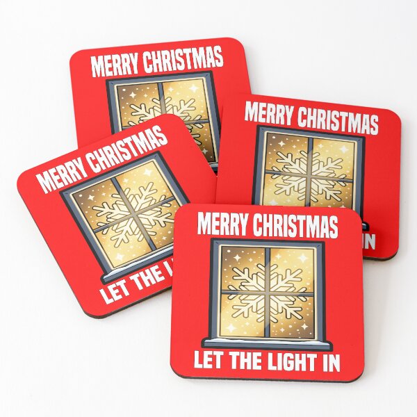 Item preview, MERRY CHRISTMAS - LET THE LIGHT IN designed and sold by KEF Custom.