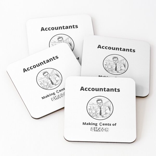 Item preview, Accountants: Making Cents of Chaos – Funny Finance Pun designed and sold by PunAtWork.
