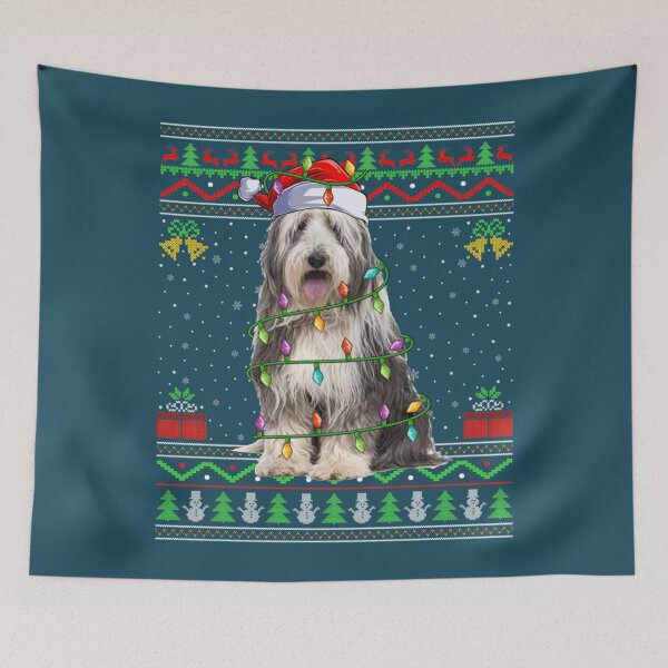 Item preview, Bearded Collie Dog Lover Santa Ugly Bearded Collie Christmas All I want for Chrismas is Bearded Collie Dog   designed and sold by shopdangthiet.