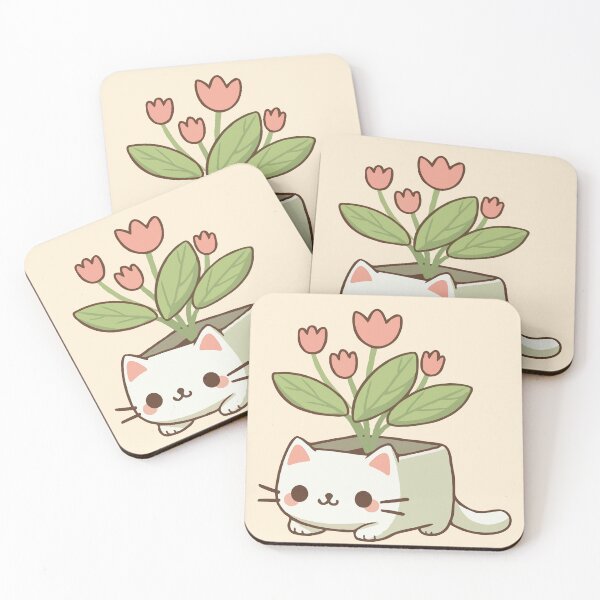 Item preview, Cat Plant Vase designed and sold by Gkinoki.
