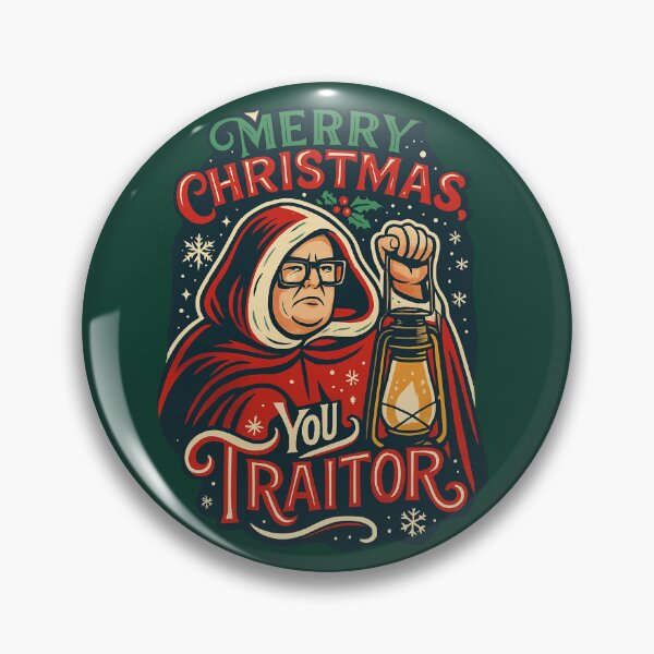 Item preview, Merry Christmas, You Traitor – Alan Carr Celebrity Traitors Christmas Art designed and sold by GirlyPopped.