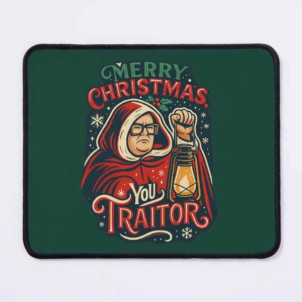 Item preview, Merry Christmas, You Traitor – Alan Carr Celebrity Traitors Christmas Art designed and sold by GirlyPopped.