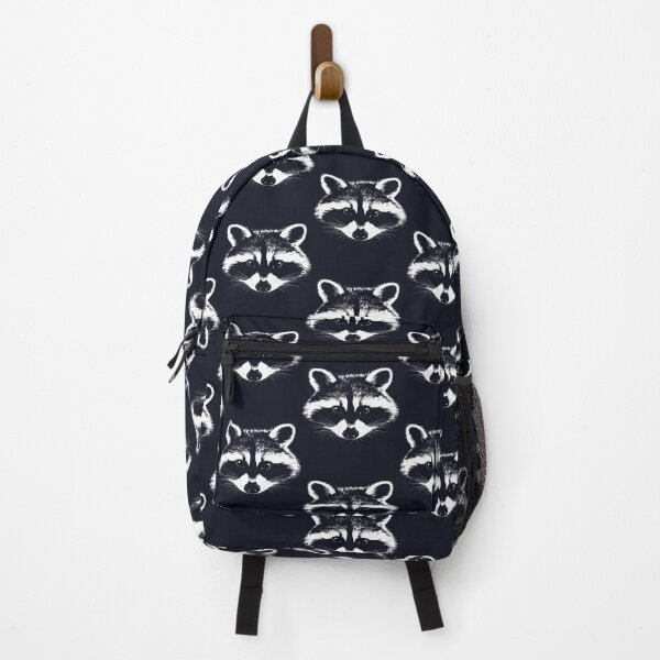 Item preview, Nightshade raccoon face in white designed and sold by LiskoDesign.