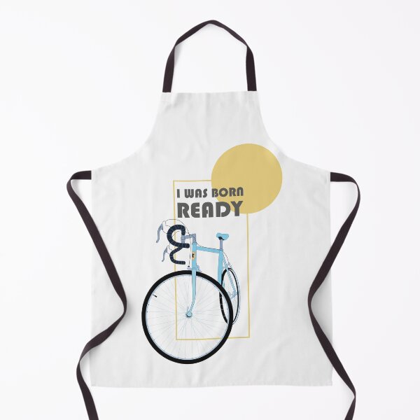 Item preview, I WAS BORN READY - Motivational Cycling Sporty Graphic Art designed and sold by SKETCHYANDGRAPHIC.