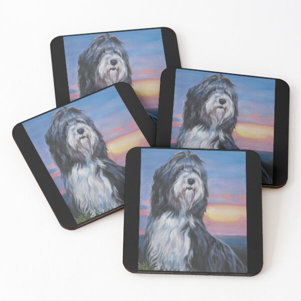 Item preview, Bearded Collie Fine Art Painting Sticker2 designed and sold by shopdangthiet.