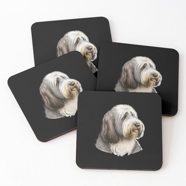 Artikelvorschau, Bearded Collie Gesichtsaufkleber entworfen und verkauft von shopdangthiet.