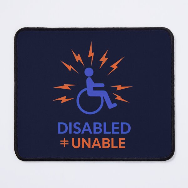 Item preview, Disabled ≠ Unable – Empowering Disability Awareness Quote designed and sold by Ivy-Triggs.
