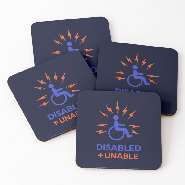 Item preview, Disabled ≠ Unable – Empowering Disability Awareness Quote designed and sold by Ivy-Triggs.