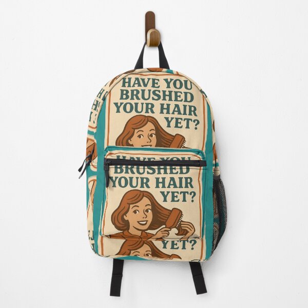 Item preview, LaMaisonOfMY NAGGING STICKERS COLLECTION “Have You Brushed Your Hair Yet?” On Green designed and sold by LaMaisonOfMY.