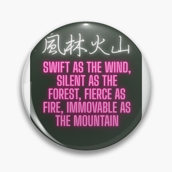 Item preview, Fuurinkazan – Swift as the Wind | Japanese Samurai Philosophy Neon Design designed and sold by TOKYO SOUL DESIGN.