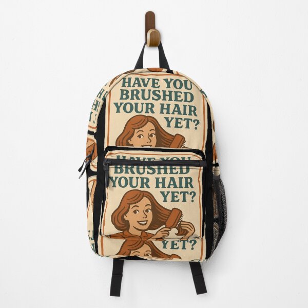 Item preview, LaMaisonOfMY NAGGING STICKERS COLLECTION “Have You Brushed Your Hair Yet?” On Black designed and sold by LaMaisonOfMY.