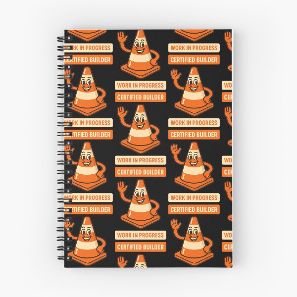 Item preview, Certified Builder Funny Construction Cone Design designed and sold by TeeTimeTreasure.