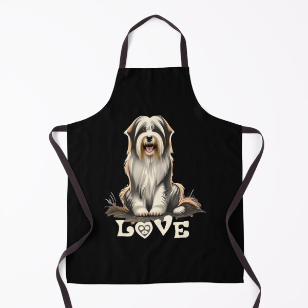 Item preview, Bearded Collie Love and Hearts Beautiful Artwork Sticker designed and sold by quantrieutrieu.