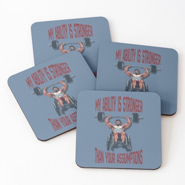 Item preview, My Ability Is Stronger Than Your Assumptions – Wheelchair Strength Quote designed and sold by Ivy-Triggs.