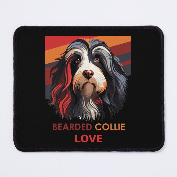 Item preview, Bearded Collie Love Beautiful Artwork Sticker designed and sold by quantrieutrieu.